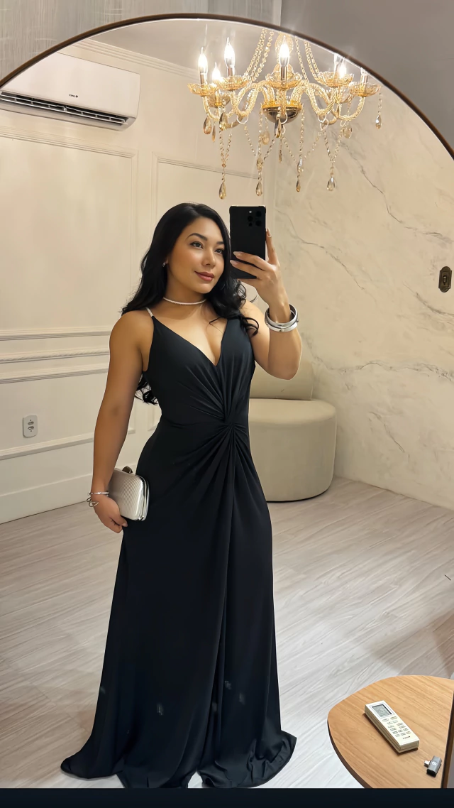 LONGO ALÇAS EM STRASS MALHA FLUITY
